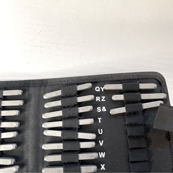 THE Beadsmith Letter Punches Handwritten Uppercase 2mm - Picture 3 of 6